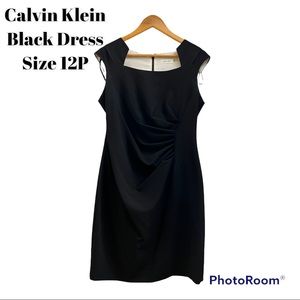 Calvin Klein Black Classic Dress Size 12P